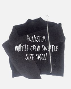 Hollister | Waffle Crew Sweater - Size Small