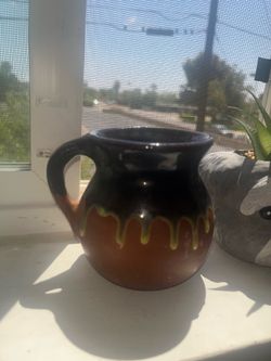 Clay Aesthetic Plant Vase