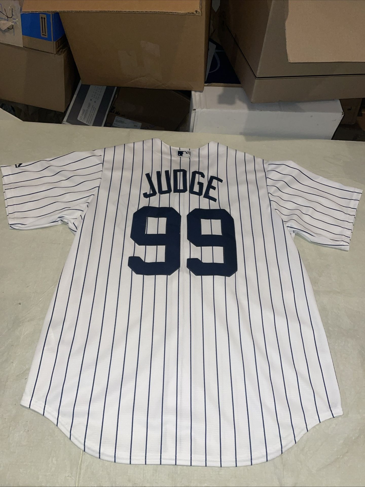 Aaron Judge Majestic Jersey Men Large White USA Cool Base MLB New York Yankees