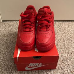 Nike Af1 Size 9 All Red