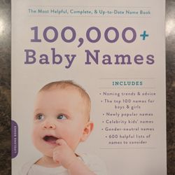 100,000 Baby Names Book by Bruce Lansky NEW