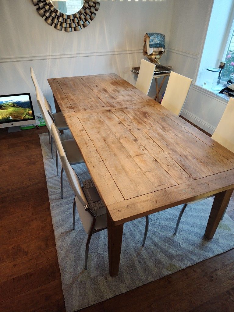 Pottery Barn Dining Room Table With 6 Chairs for Sale in Laguna Hills