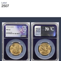 Banger! 1916 S MS62 10 Dollar Indian Head