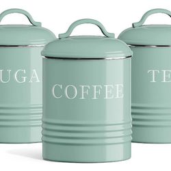 3pc Metal Kitchen Canisters