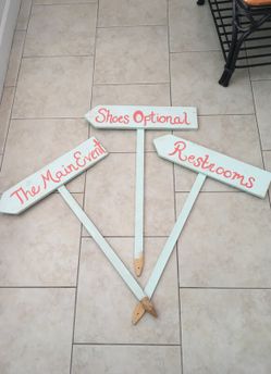 Directional wooden Signs Wedding /Event