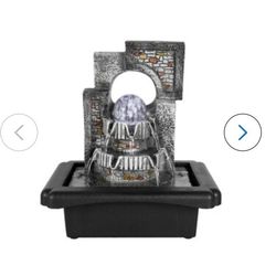 Watnature 10.6-in H Resin Tiered Fountain Outdoor Fountain Pump Included