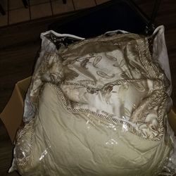 Queen Size Comforter, Shams And Decorative Pillows