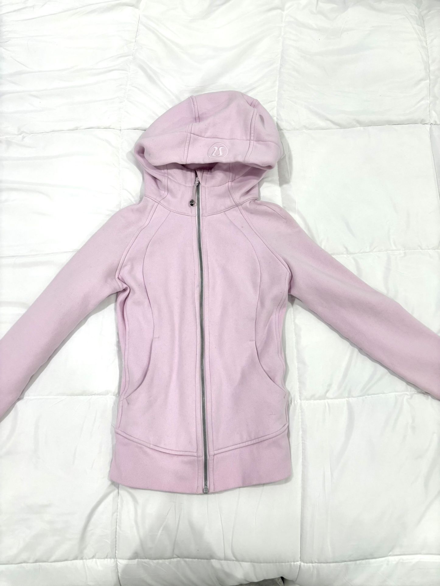 Lululemon Scuba Hoodie *Light Cotton Fleece Flutterby Pink Size