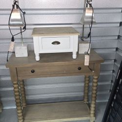 Console, Coffee Table, Lamps And More!!!