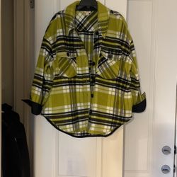 Oversized flannel jacket