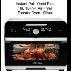 Brand New Instant Pot 18 L 10 In 1 Air Fryer Toaster Oven Silver