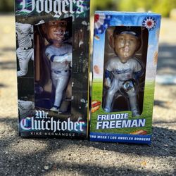 Freeman & Kike Dodger Bobbleheads 