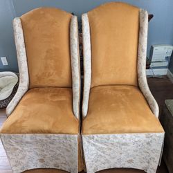 Gorgeous Slip Covered Chairs 