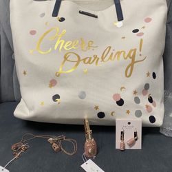 New Kate Spade Cheers Darling Set Champagne New Years Eve 