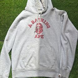BAPE Relaxed Classic College Pullover Hoodie
