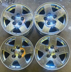 17" x 8" chrome clad wheels