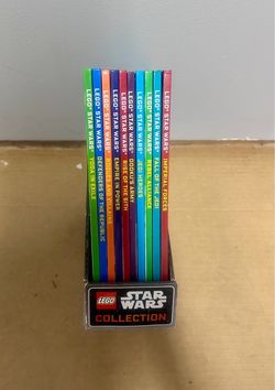 LEGO Star Wars hardcover 10 book collection set with holder from DK.