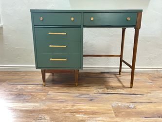 Vintage Mid-Century Modern Two-Tone Desk