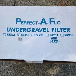 Perfect A Flo Under Gravel Aquarium filter 60"x18"