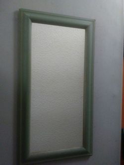 Mirror with frame 14"×26" can be hung either way