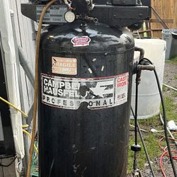 60 GALLON 6HP CAMPBELL HAUSFELD PROFESSIONAL COMPRESSOR.