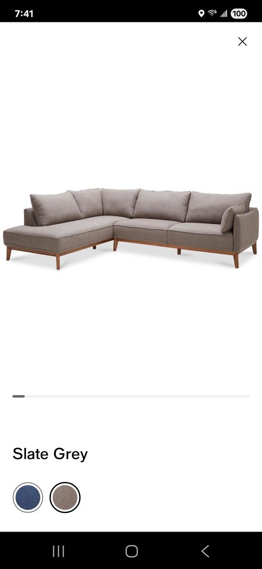 Sectional and Storage Ottoman