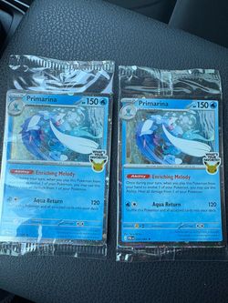 Primarina (020/084) Cosmos Holofoil Promo Card x2 sealed