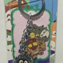 Hadler My Neighbor Totoro Anime Keychain Charms Metal Keyring Holder