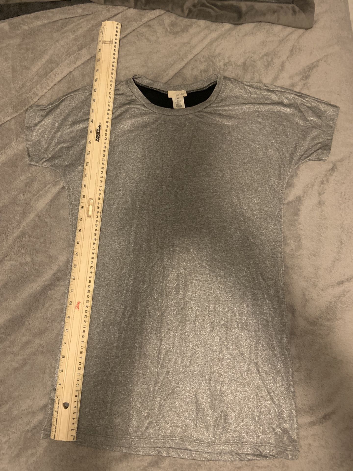Clothing. Tunic Or Dress Wet seal New Metallic Silver Xs