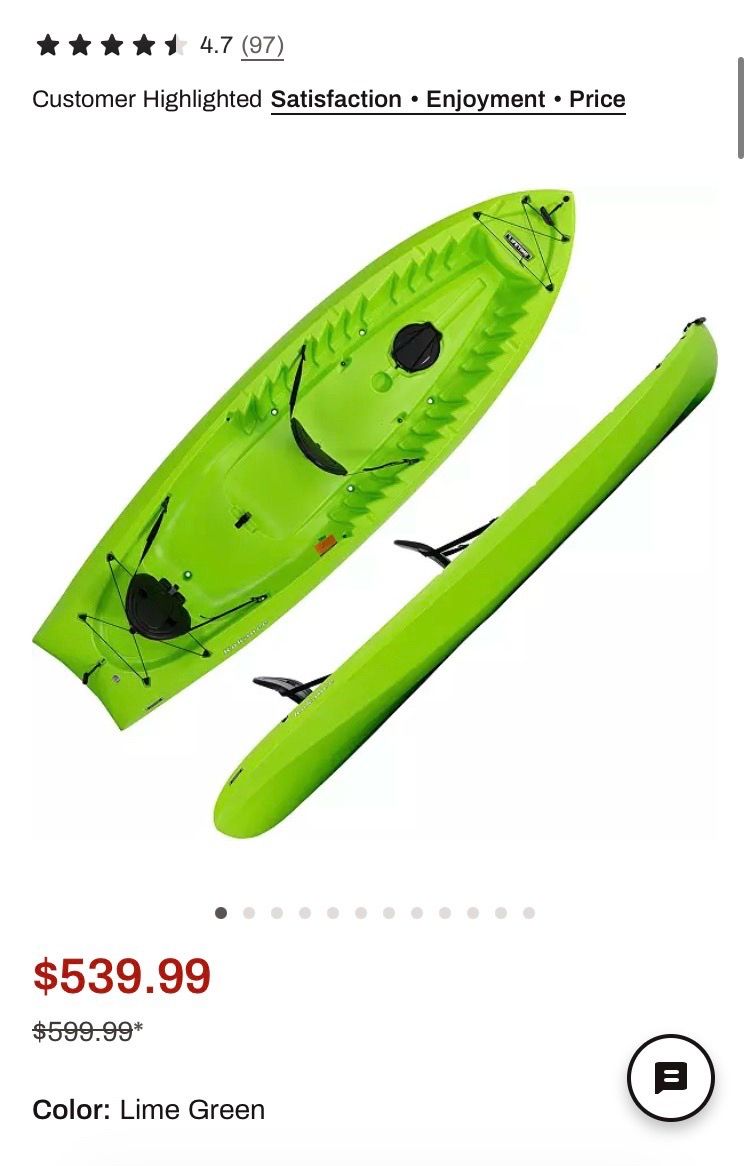 Lifetime Kokanee 10’6 2 seater kayak