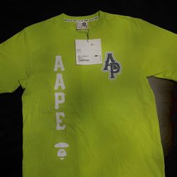 Bape - Aape Green Moonface Graphic Tee