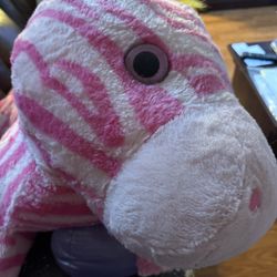 Large Colorful Zebra Plush 