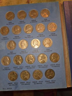 1938 TO 1961 JEFFERSON NICKLE SET