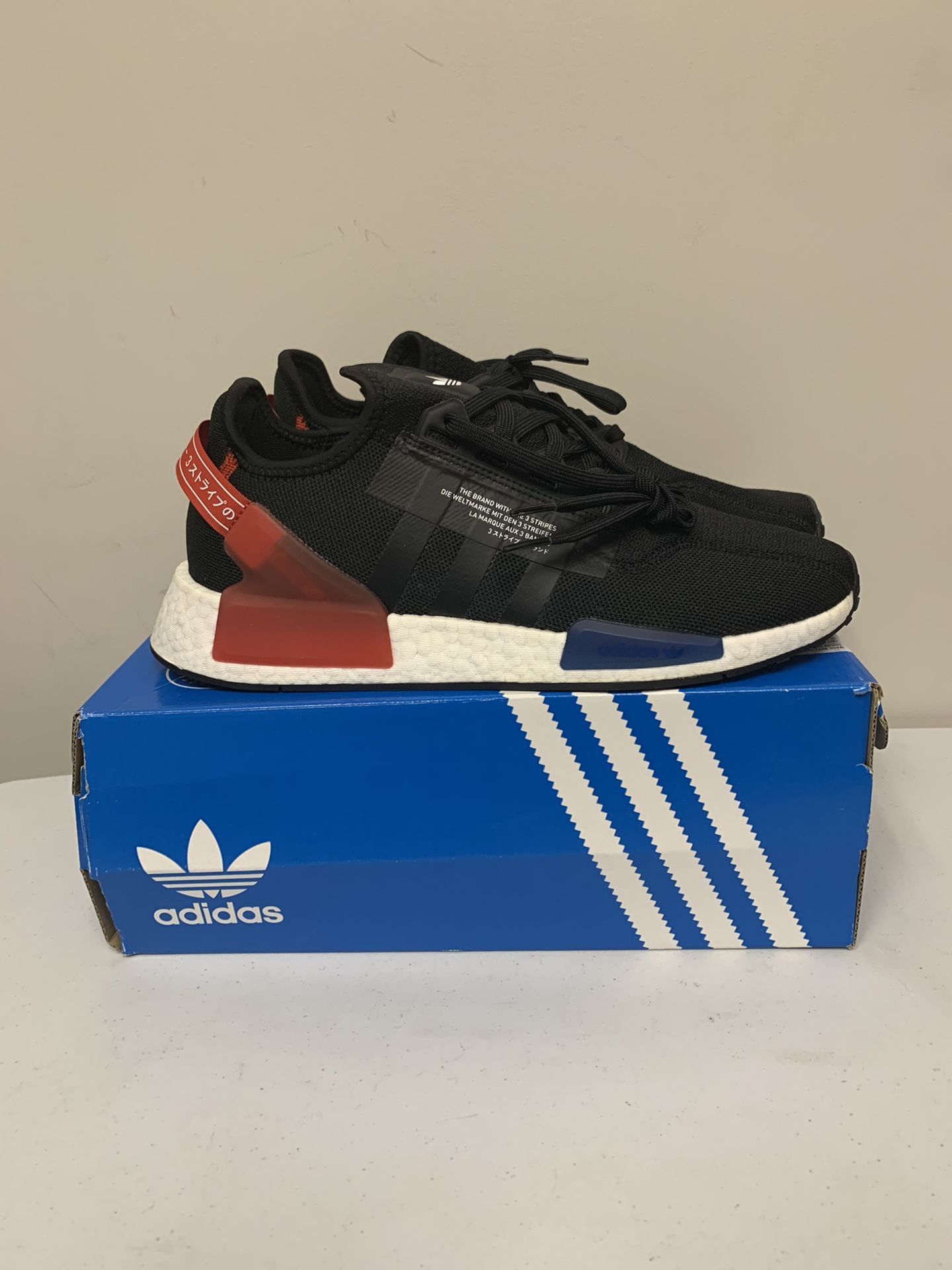 Adidas NMD R1 V2 - Black Red Blue Size 11