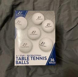 Sealed Box Of 36 EastPoint 1-Star Recreational Table Tennis Balls 36-40mm NEW