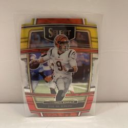 2021 Panini Select Joe Burrow #9 Concourse Die Cut Black Gold Prizm CIN Bengals
