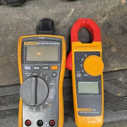 Fluke 323 Clamp Meter/Fluke 117 Multimeter (READ DESCRIPTION)
