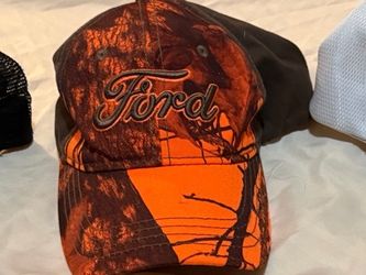 Ford Orange Camo Baseball Cap