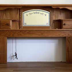 Queen Size Oak Headboard