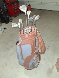 Golf clubs vintage bag