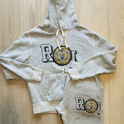 Polo Ralph Lauren Mens Bold Tiger Logo Sweat Suit (Medium Shirt/Small Pant)