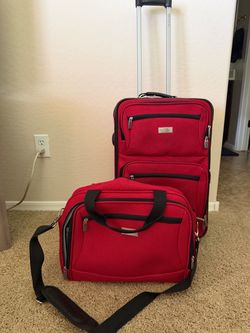 Protocol 2-Piece Red Luggage Set
