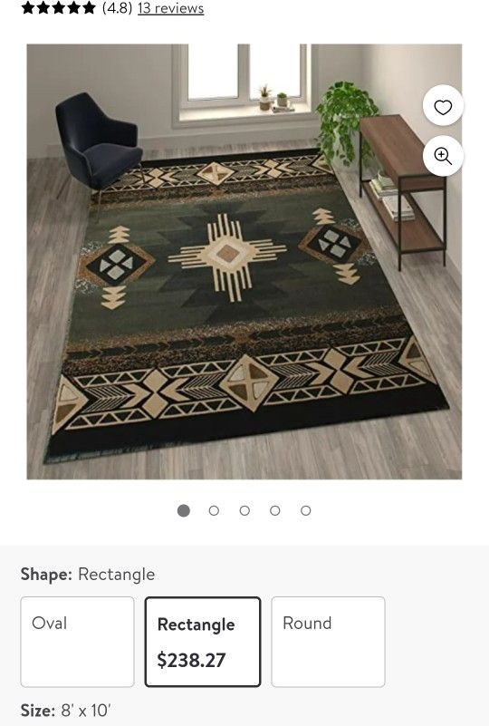 Persian Mohave Collection Southwestern Beige Sage Brand New 8×10 Area Rug
