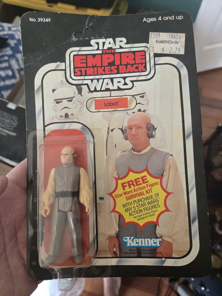 Vintage Star Wars ESB Lobot 41 Back Kenner MOC