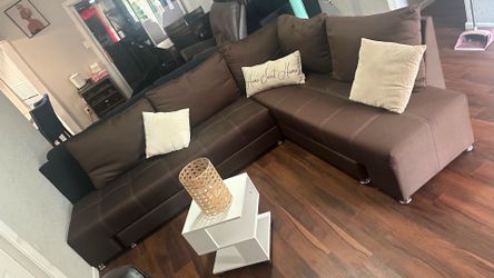Brown Sectional Couch
