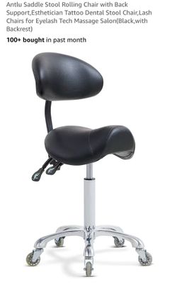 Antlu saddle chair with adjustable back support