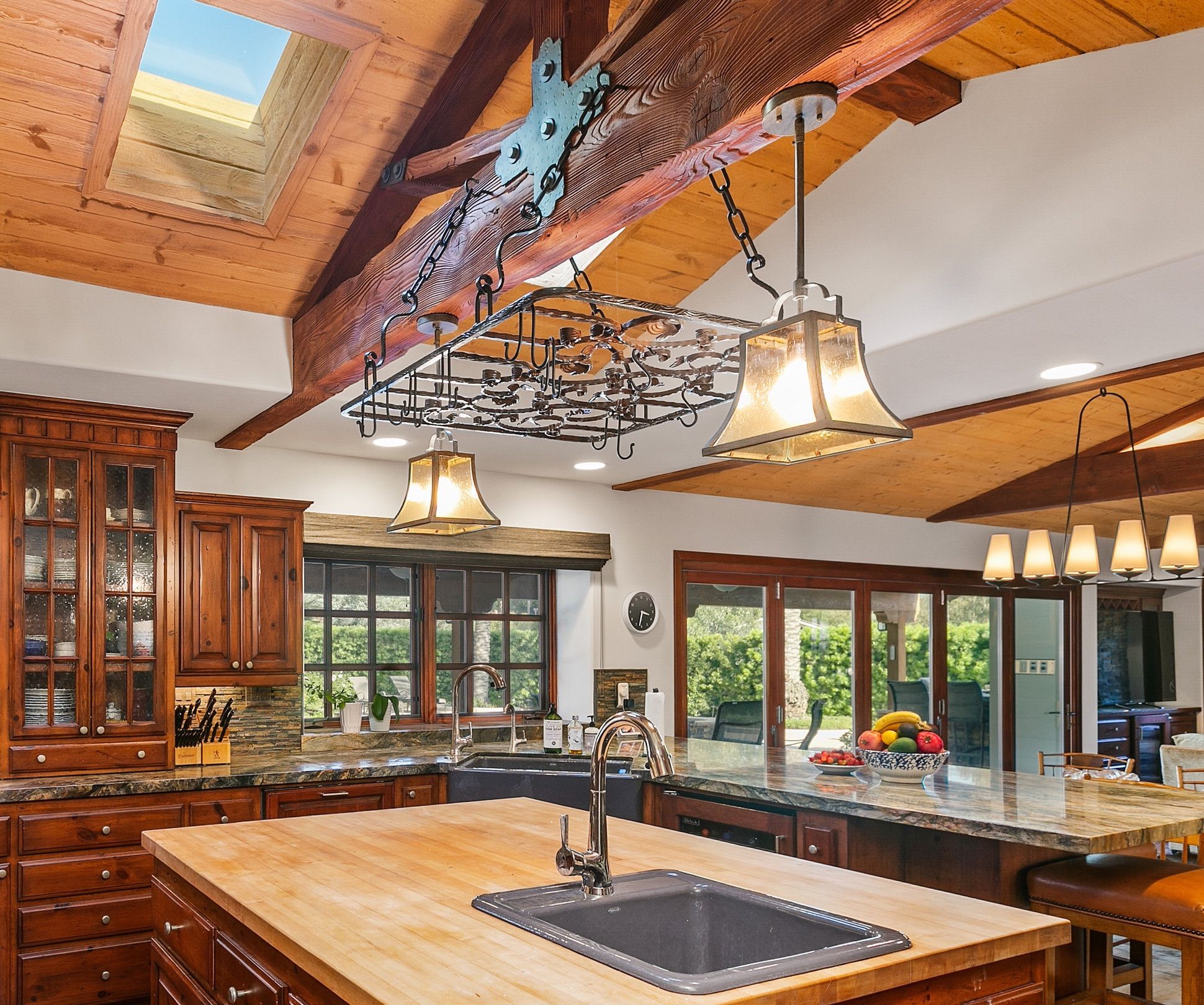 Pot Rack - Sturdy Metal - Kitchen Ceiling Mount
