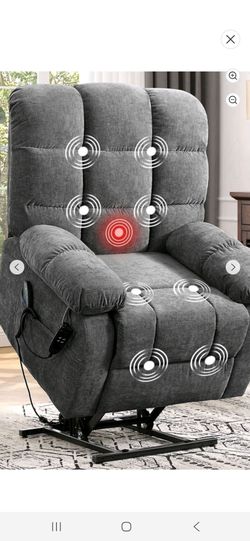 Power Lift Recliner Chair with Massage and Heat