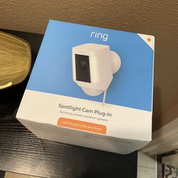 Ring - Spotlight Cam Wired (Plug-In) - White