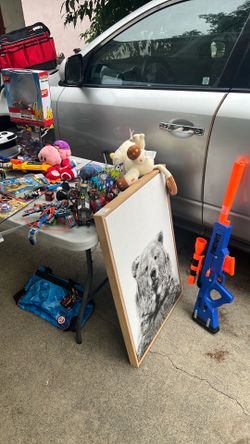Toys tools and clothes